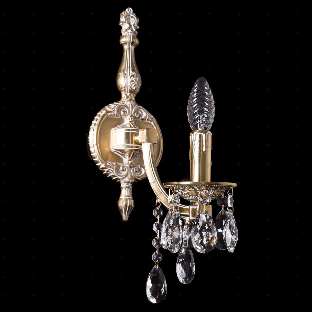 Бра Bohemia Ivele 1871/1/150/B/GW BOHEMIA IVELE СВЕЧА 078915 Золото;прозрачный 