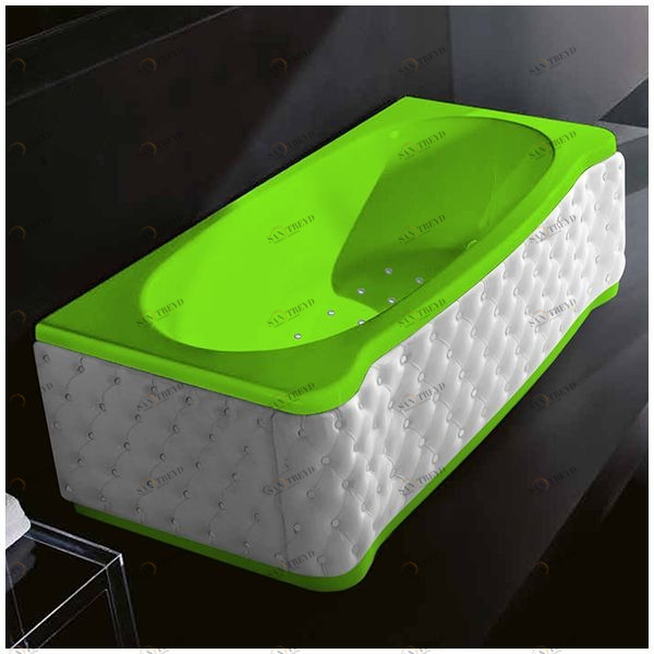 Ванна Gruppo treesse New Classic Young STA-V674C-DX-KB-S салатовая с аэромассажем прямоугольная правая белая кожа STAV674CDXKBS