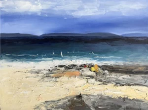 Картина на холсте 120х90 см "Даль" EVENHOME КАРТИНЫ МАСЛОМ 129952 Голубой;синий;разноцветный