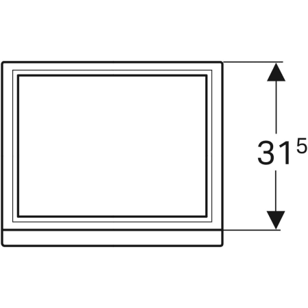 869048000 Шкафчик для раковины Geberit Renova Plan, с одной дверью Geberit  - Вид №14