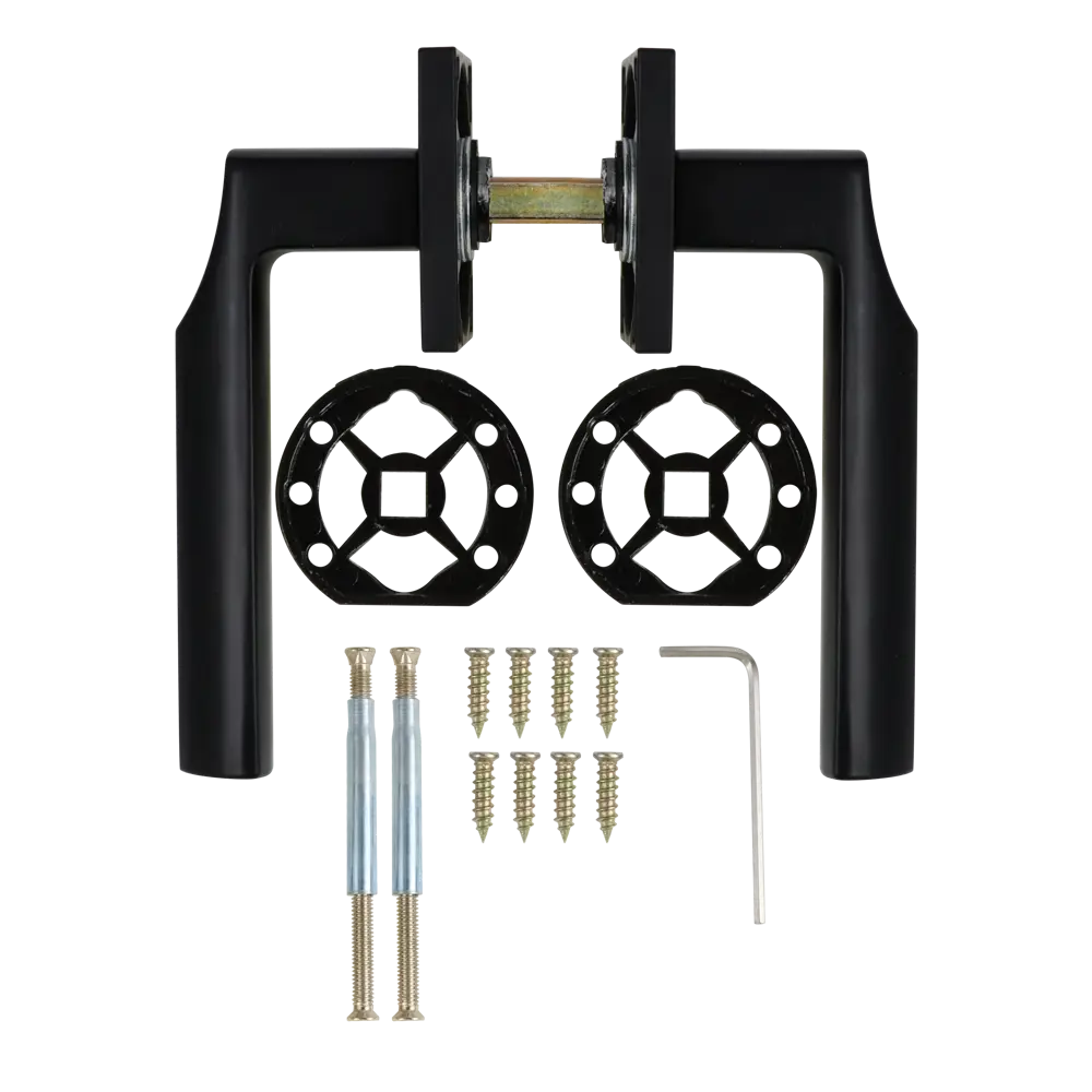 Дверные ручки Edson EDS-134B-Q2 черные для межкомнатных дверей 85170393 STLM-0059390 - Вид №1