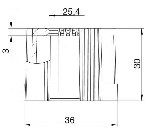 Концевая втулка OBO Bettermann BlackLine ARCH-00050998 - Вид №5