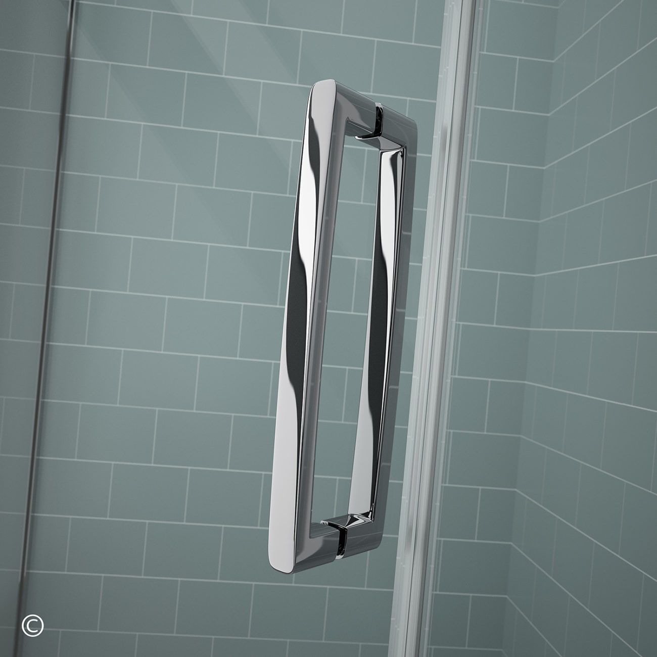 Душевой уголок асимметричный GSQ1290H L or R Merlyn Arysto Хромированный  - Вид №1