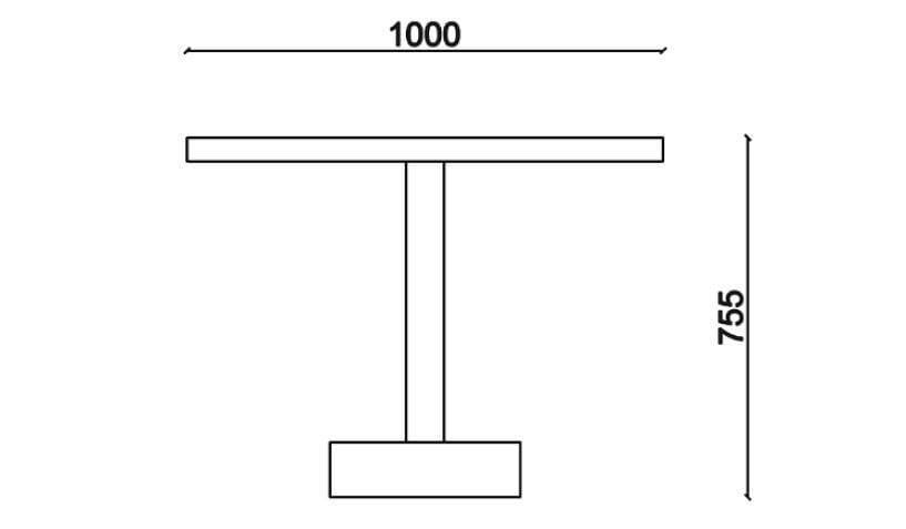 Круглый дубовый стол Falsasquadra Leandro ARCH-00022928 - Вид №2