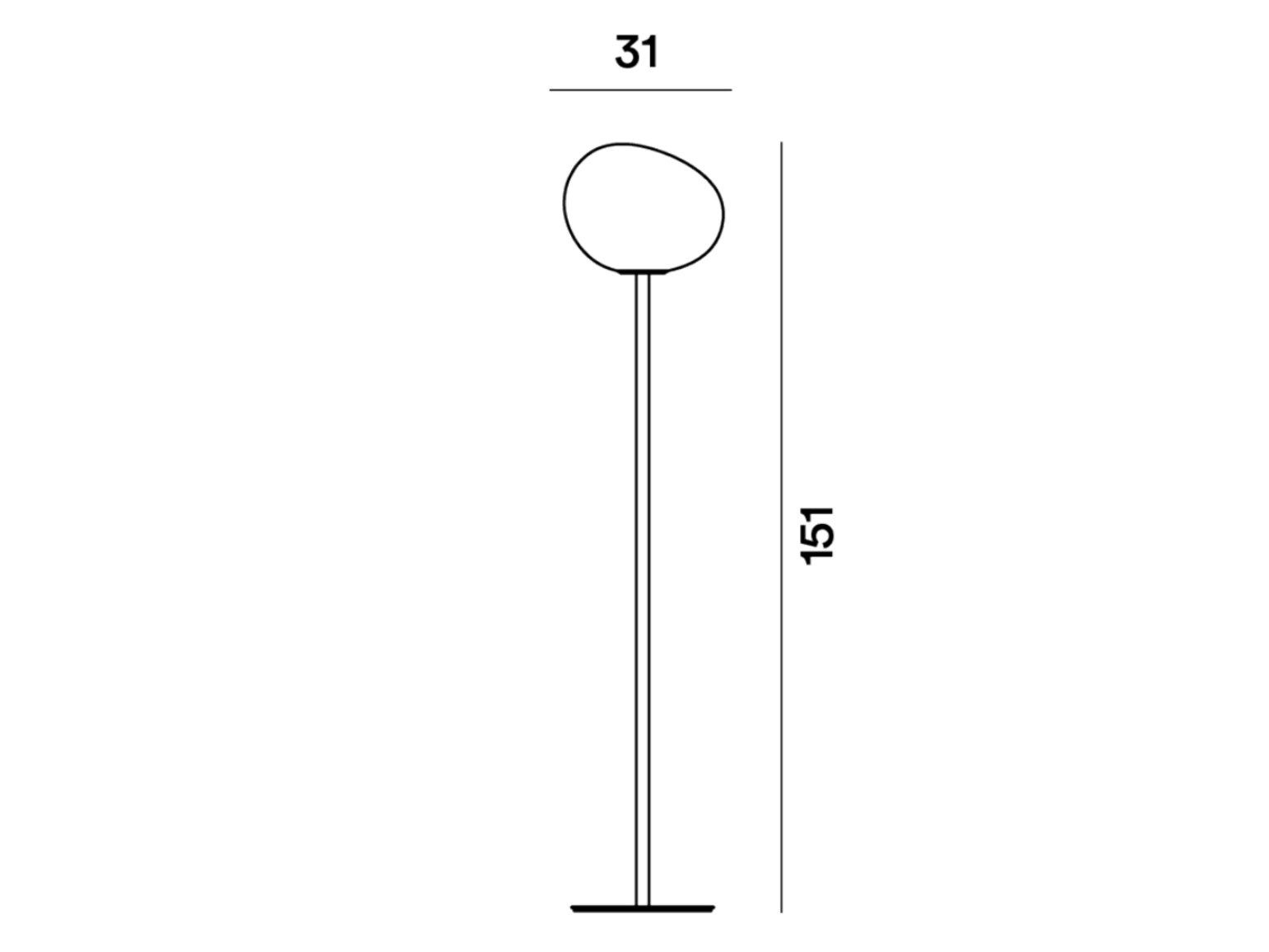 Напольная лампа из дутого стекла Foscarini Gregg ARCH-00064719 - Вид №6