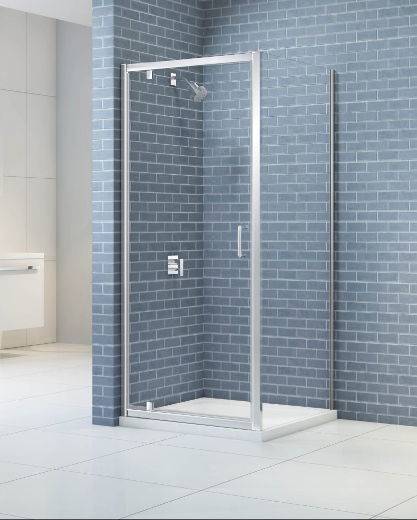 Дверь душевая для установки с боковой панелью KAP70 Merlyn MERLYN IQ Хромированный  - Вид №2