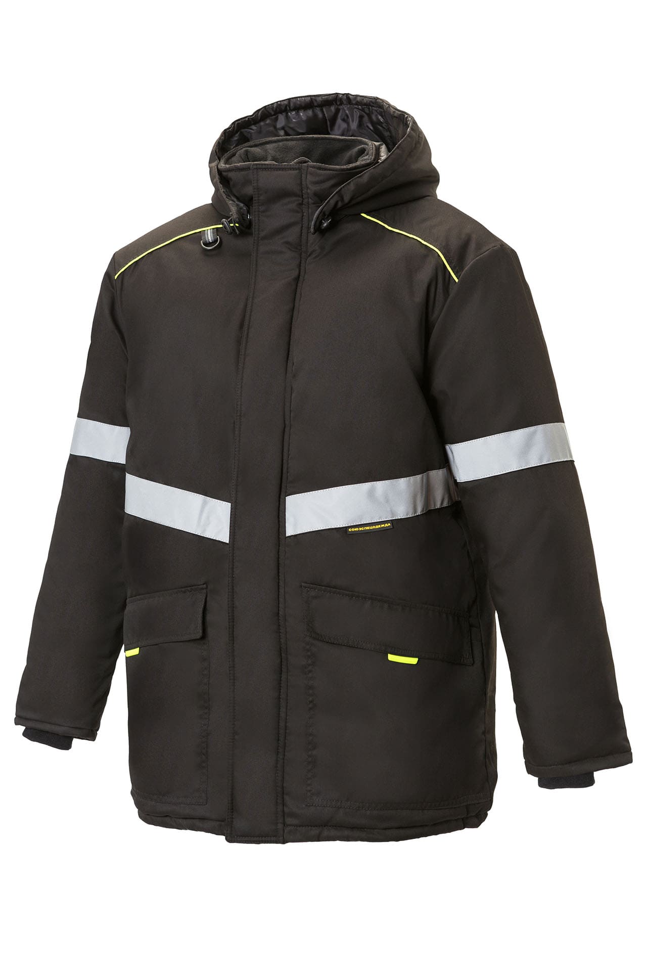 5038068 Костюм СОЮЗСПЕЦ утепленный черный  Зимняя спецодежда  размер 60-62/170-176  - Вид №1