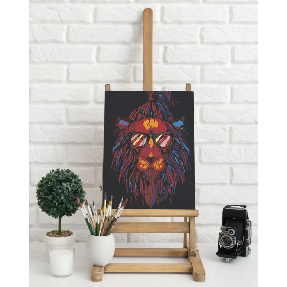 Картина по номерам Модный лев 40х50 см FBRUSH STLM-2154791 - Вид №2