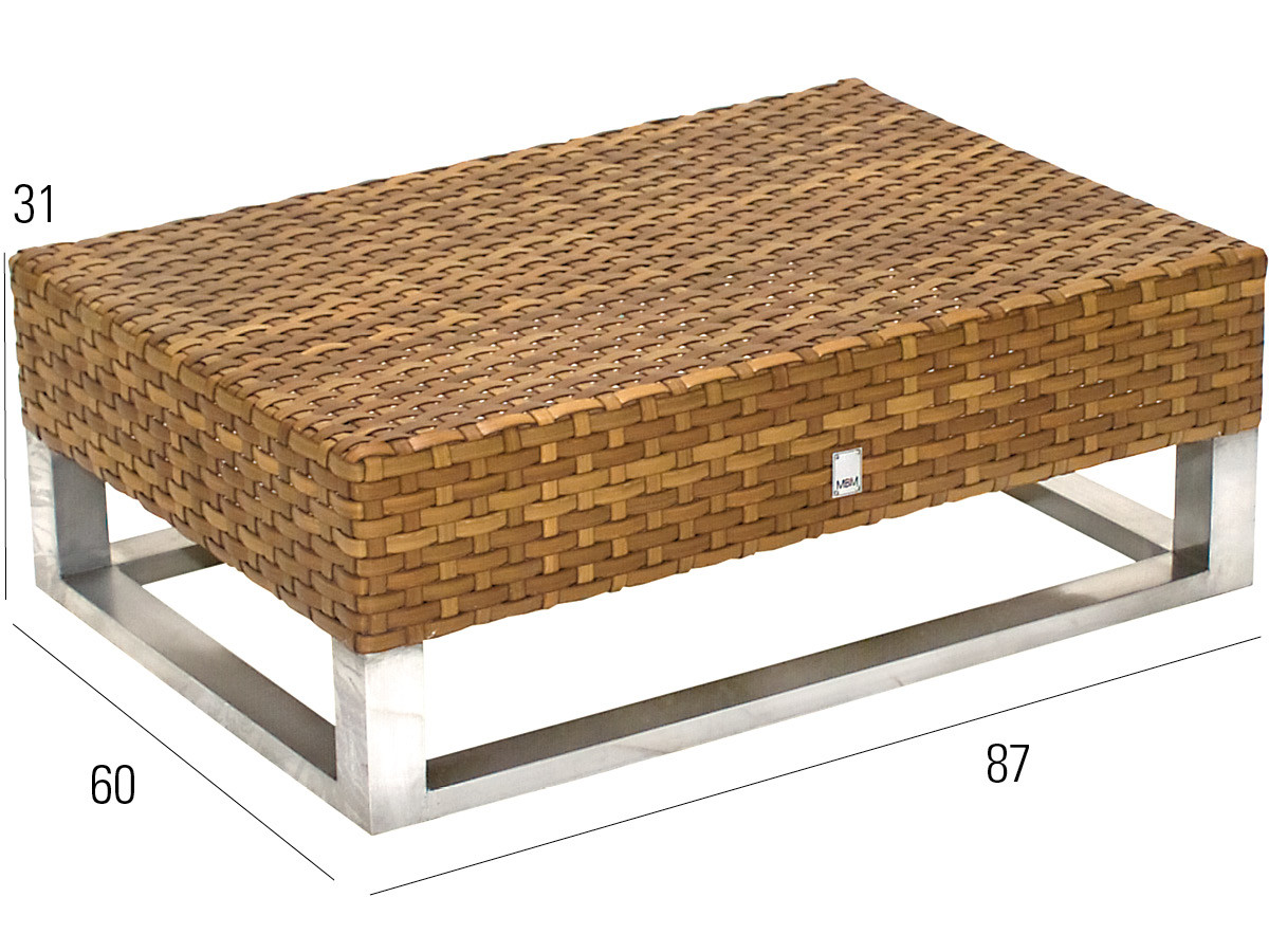 98.00.0713 Табак в наборе "Мадригал" 8 шт. - в том числе 2 шезлонга, подушки и стол для отдыха Mbm  - Вид №3