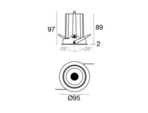 Утопленный светодиодный прожектор Linea Light Group Cob ARCH-00107551 - Вид №17