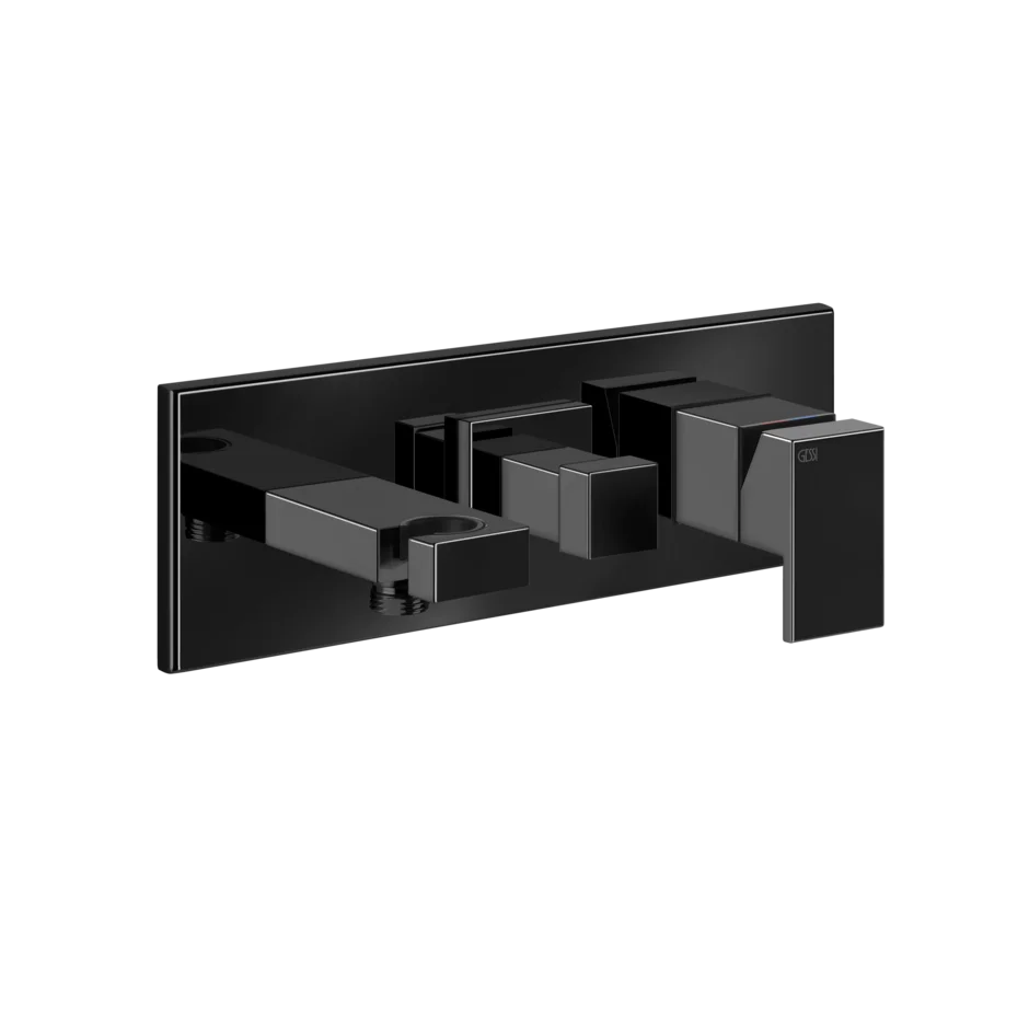 Смеситель для ванны-смеситель для душа 44910 706 Gessi Rettangolo ЧЕРНЫЙ МЕТАЛЛ PVD 44910706