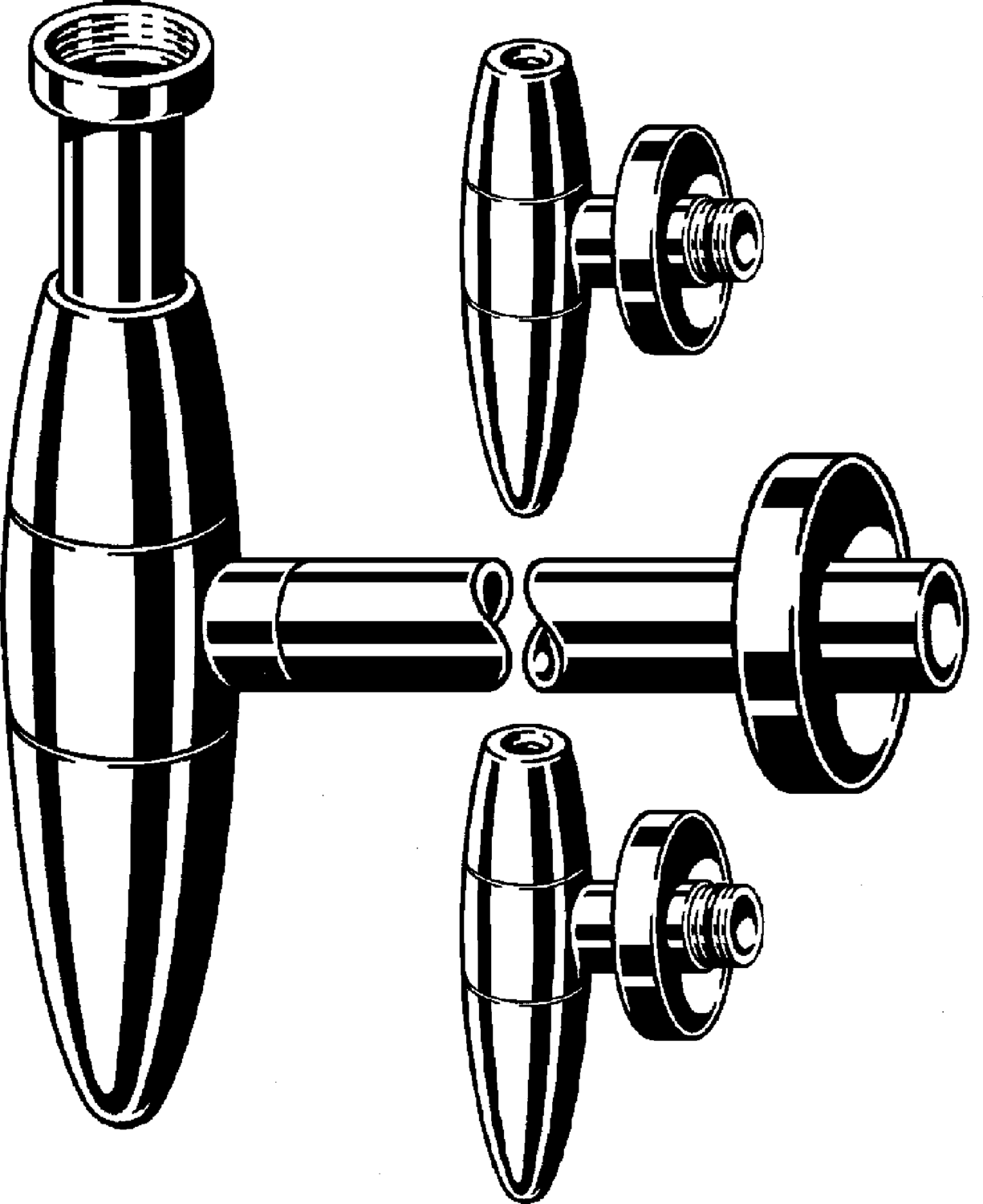 Канализационная арматура  Сифоны для умывальников и биде  Сифоны и выпуски для умывальников  Трапы VIEGA 490 621 1) Модель 5788.3  - Вид №1