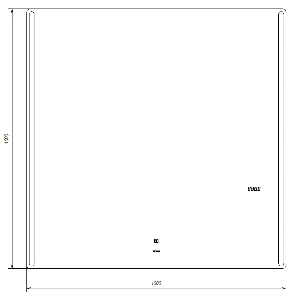 Зеркало Maya Comfort с подсветкой 100x100 см 83685372 STLM-2119350 VIGO - Вид №7