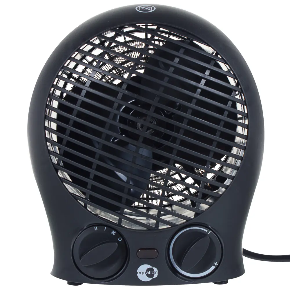 Тепловентилятор спиральный электрический Equation с механическим термостатом 2000 Вт цвет чёрный STLM-2103474 - Вид №1