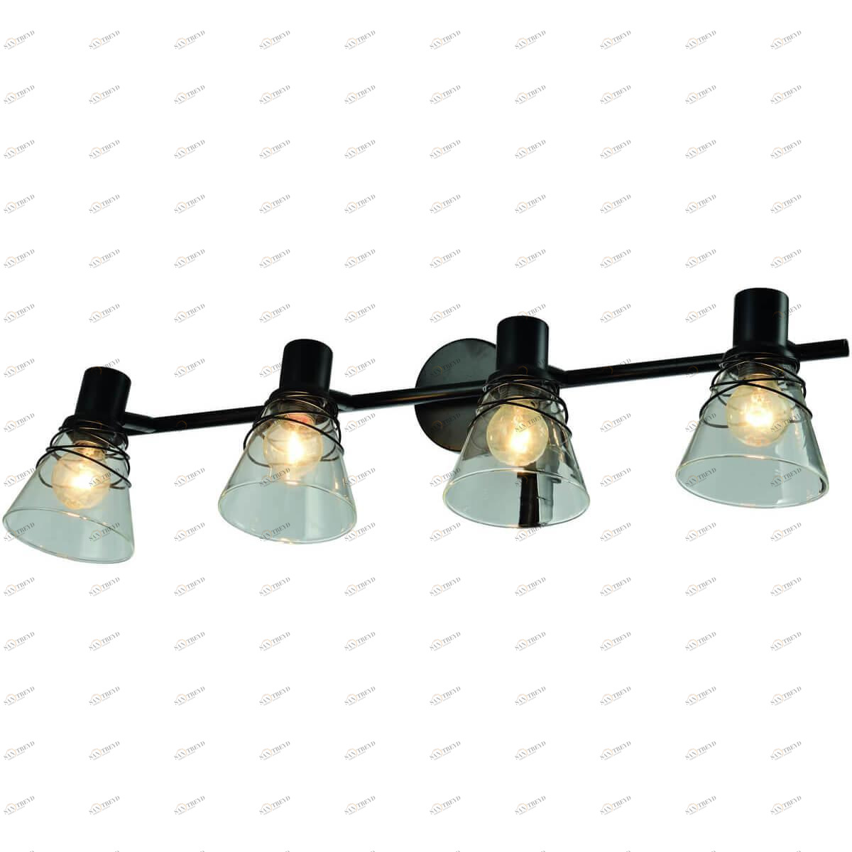 Спот настенный на 4 лампы черный Adria 7017-705 RIVOLI ADRIA 00-3891468 Черный 