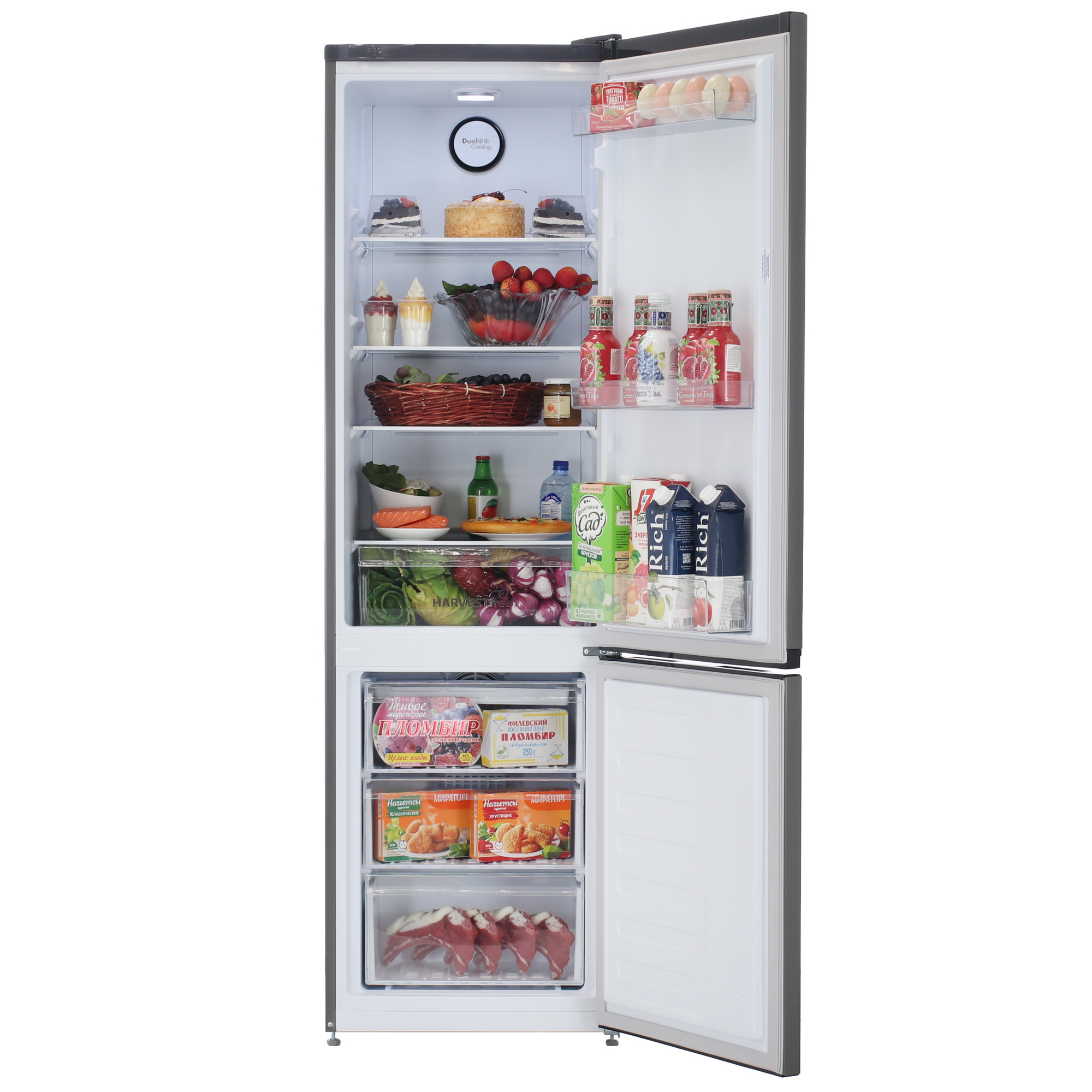 5449136 Холодильник с морозильником   Beko B3R0CNK312HG серый STDN-0028290 - Вид №5