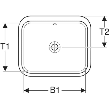 500.760.01.2 Раковина под столешницу Geberit VariForm прямоугольной формы Geberit  - Вид №2