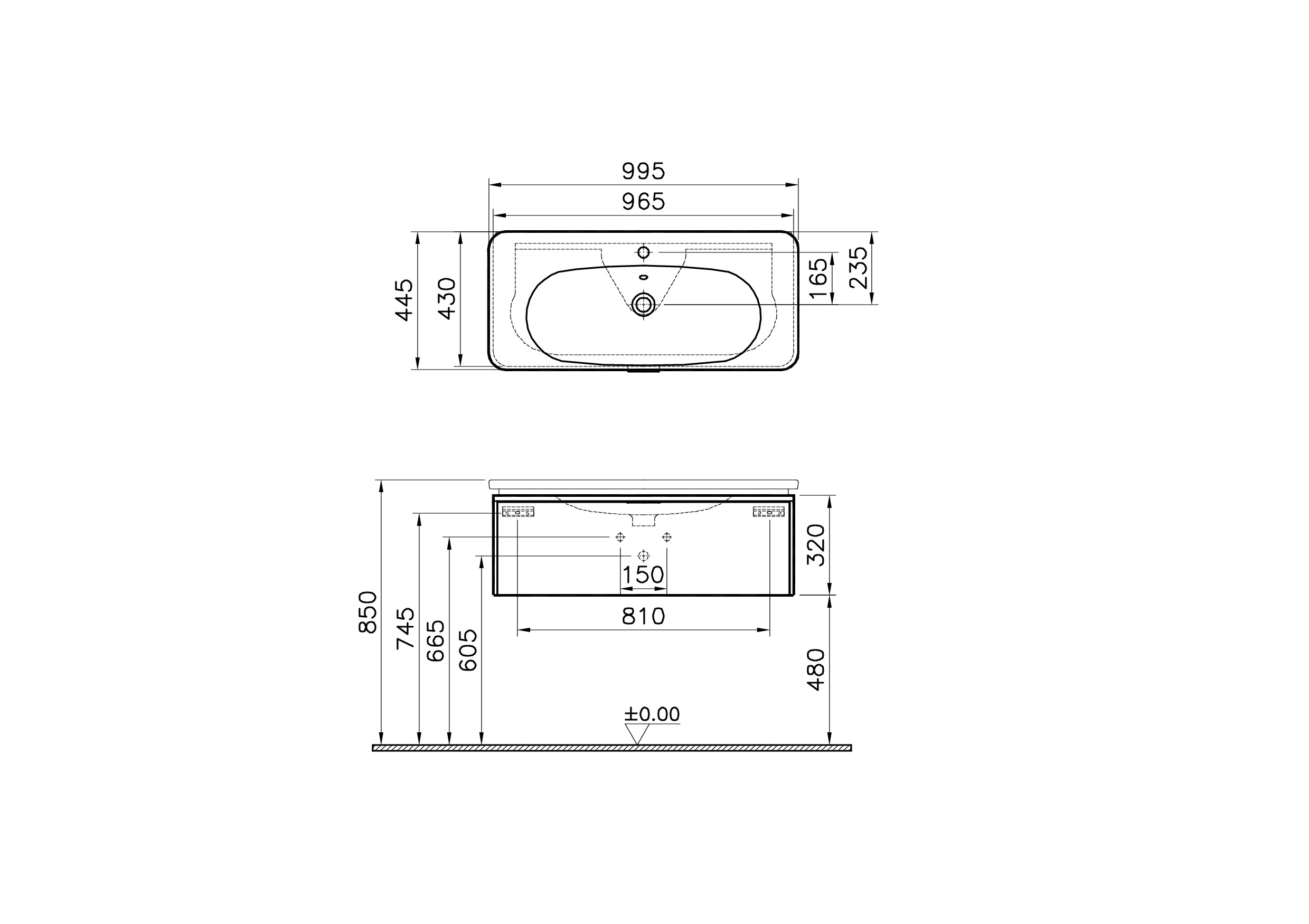56323 Раковина Vitraglobal Nest Trendy  - Вид №1