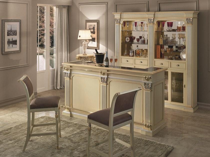 SCAPPINI & C Табурет с деревянным каркасом и тканевой обивкой Timeless Se 129/b - Вид №1