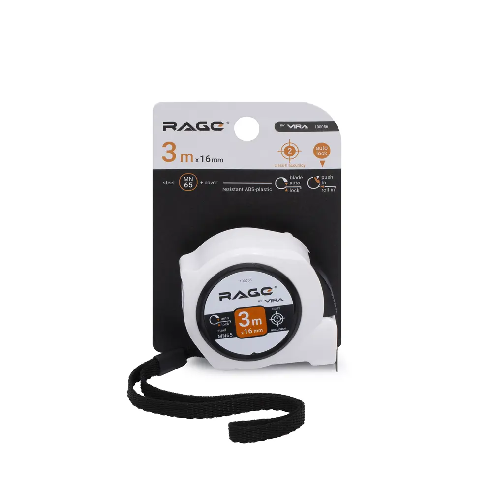RAGE Рулетка измерительная с автоблокировкой 3 метра 84256233 STLM-1575475 - Вид №5