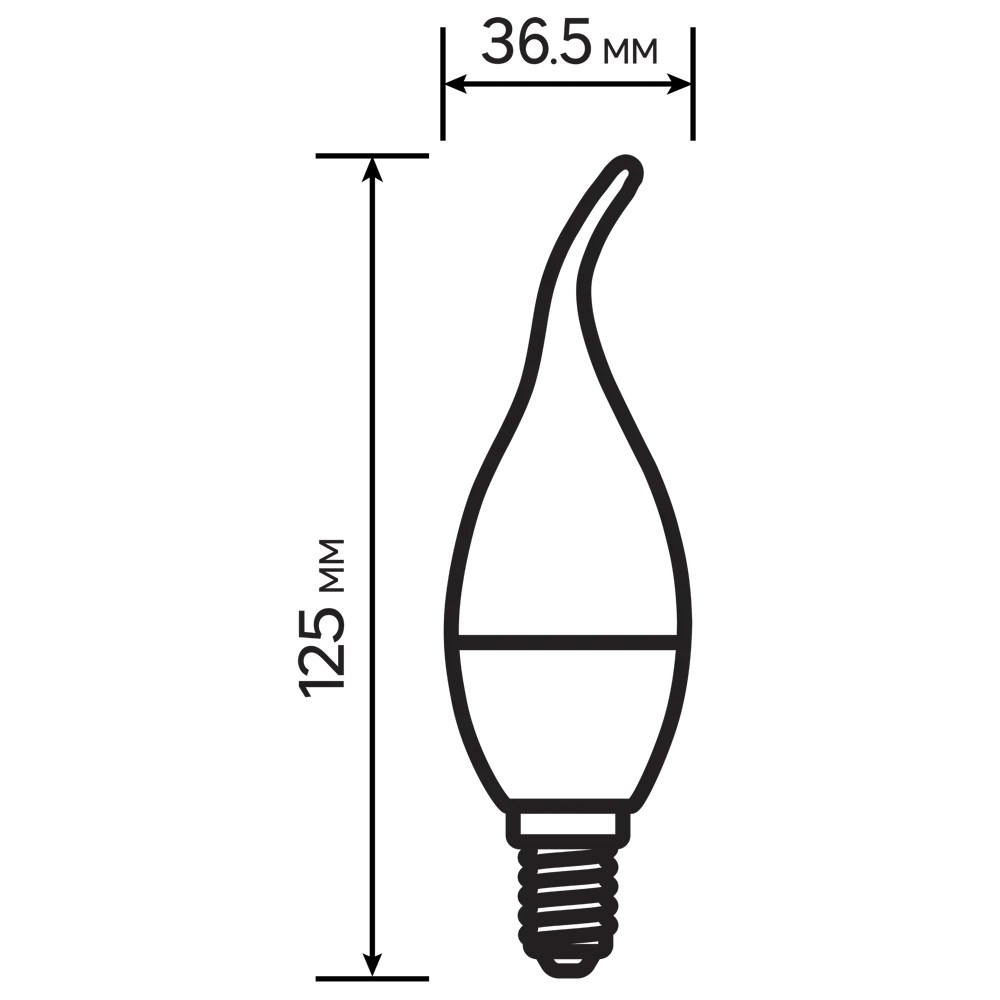 Лампа светодиодная Lexman Candle CF35 E14 175-250 В 7 Вт прозрачная 600 лм нейтральный белый свет 82991628 STLM-2009940  - Вид №4