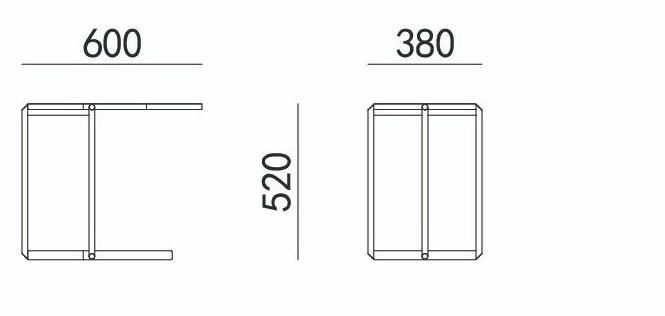 HC28 Cosmo Овальный сервировочный столик Chess 42c011 - Вид №1
