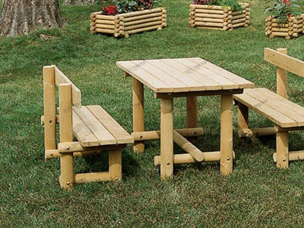 INDUSTRIA LEGNAMI TIRANO Стол для общественных мест из дерева Montana legno sun-id-1373993