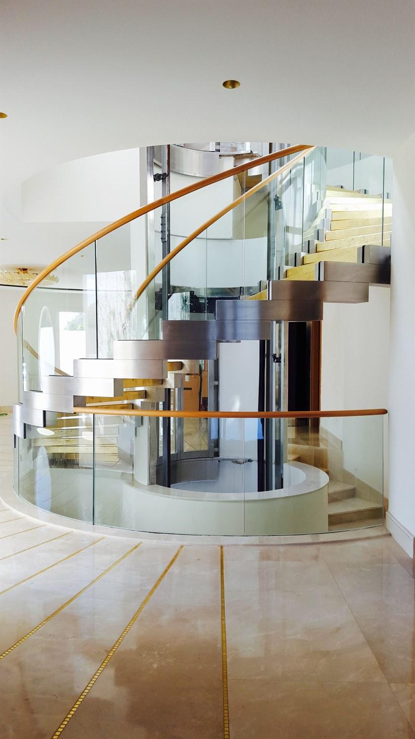 Siller Treppen П-образная самонесущая открытая лестница из металла с двойной конструкцией Cobra sun-id-1465323 - Вид №5