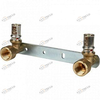 Водорозетка пресс STOUT 20х1/2" на монтажной планке SFP0013001220