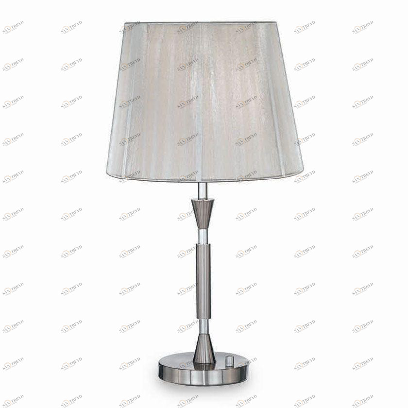 Настольная лампа Ideal Lux Paris TL1 Big IDEAL LUX КЛАССИЧЕСКИЕ 080784 Белый;серебро 