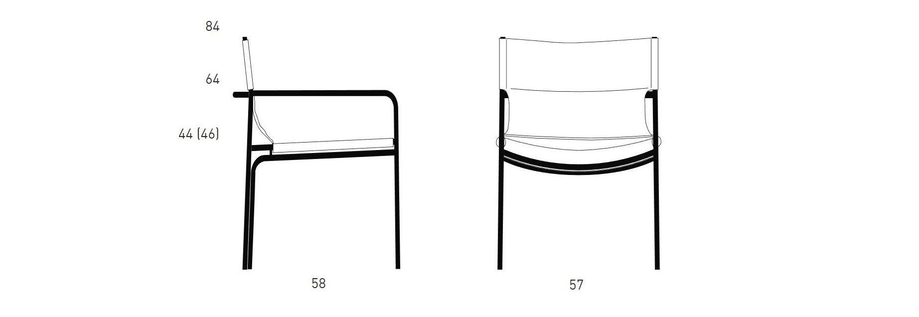 Тканевый стул с подлокотниками KFF Loop Lounge ARCH-00024085 - Вид №11