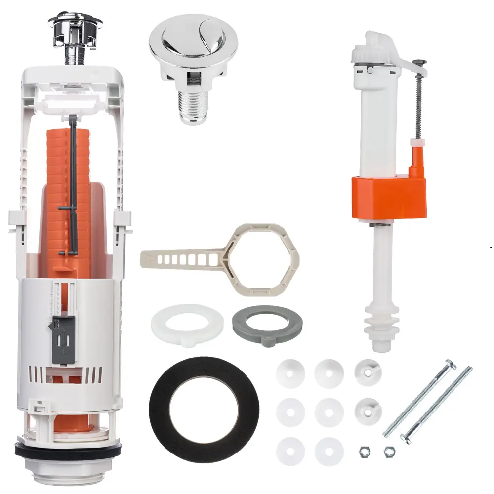 Арматура для унитаза MONLID с двойным смывом и нижним подключением 89419731 STLM-1566995 - Вид №1