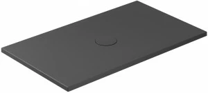 Поддон керамический 120x70 Черный  1042NEMT GALASSIA Shower Trays