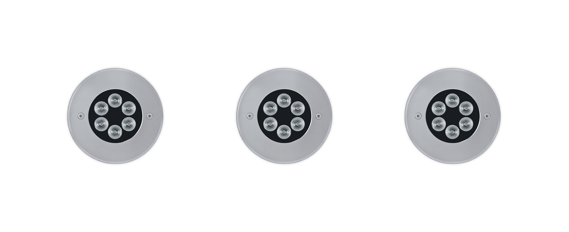 8480261 Встраиваемый в пешеходный пол Platek MINI FULL INOX  MINI FULL INOX - 6 LED 4000K 9°  - Вид №1