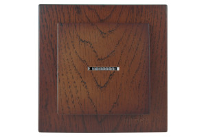 16352096 Выключатель 1СП с подсветкой орех Touran wood 24271002 Nilson