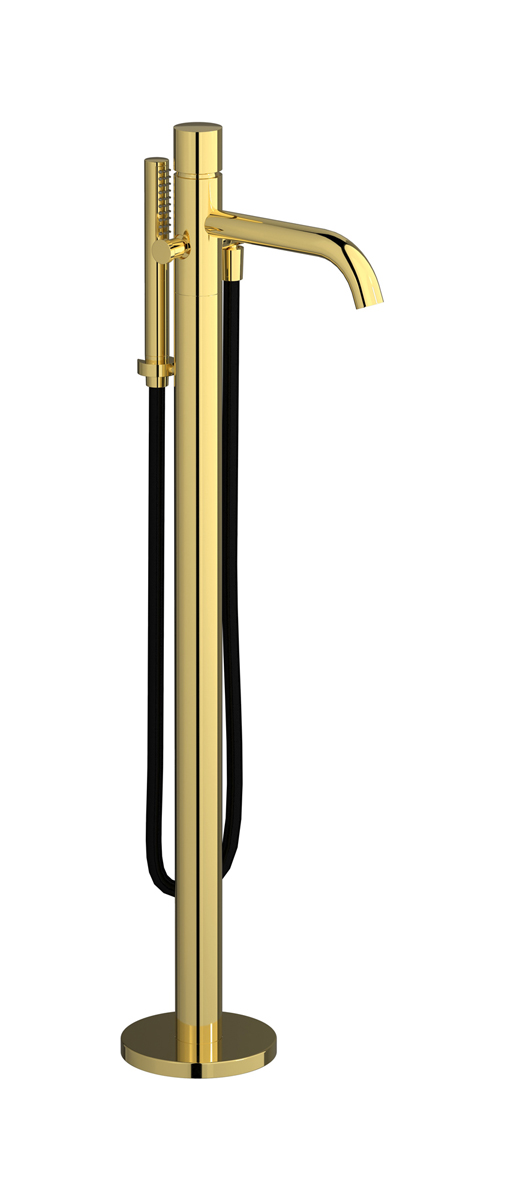 Напольный смесиель для ванны с встроенным душем. WE ARE IB rr399oo Gold Brera