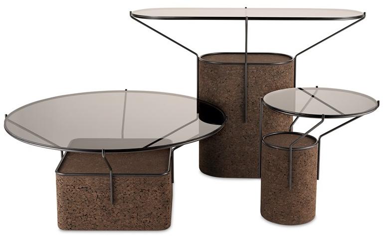 BlackCork Овальная консоль из пробки и стекла Frame sun-id-1490732 - Вид №2