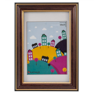 90348296 Рамка 288_1015, 10x15 см, пластик, цвет красное дерево Офис STLM-0195304 PLATINUM
