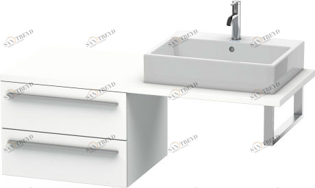 XL543801818 Шкафчик для консоли X-Large #XL5438 600 x 548 мм Белый матовый, декор Duravit