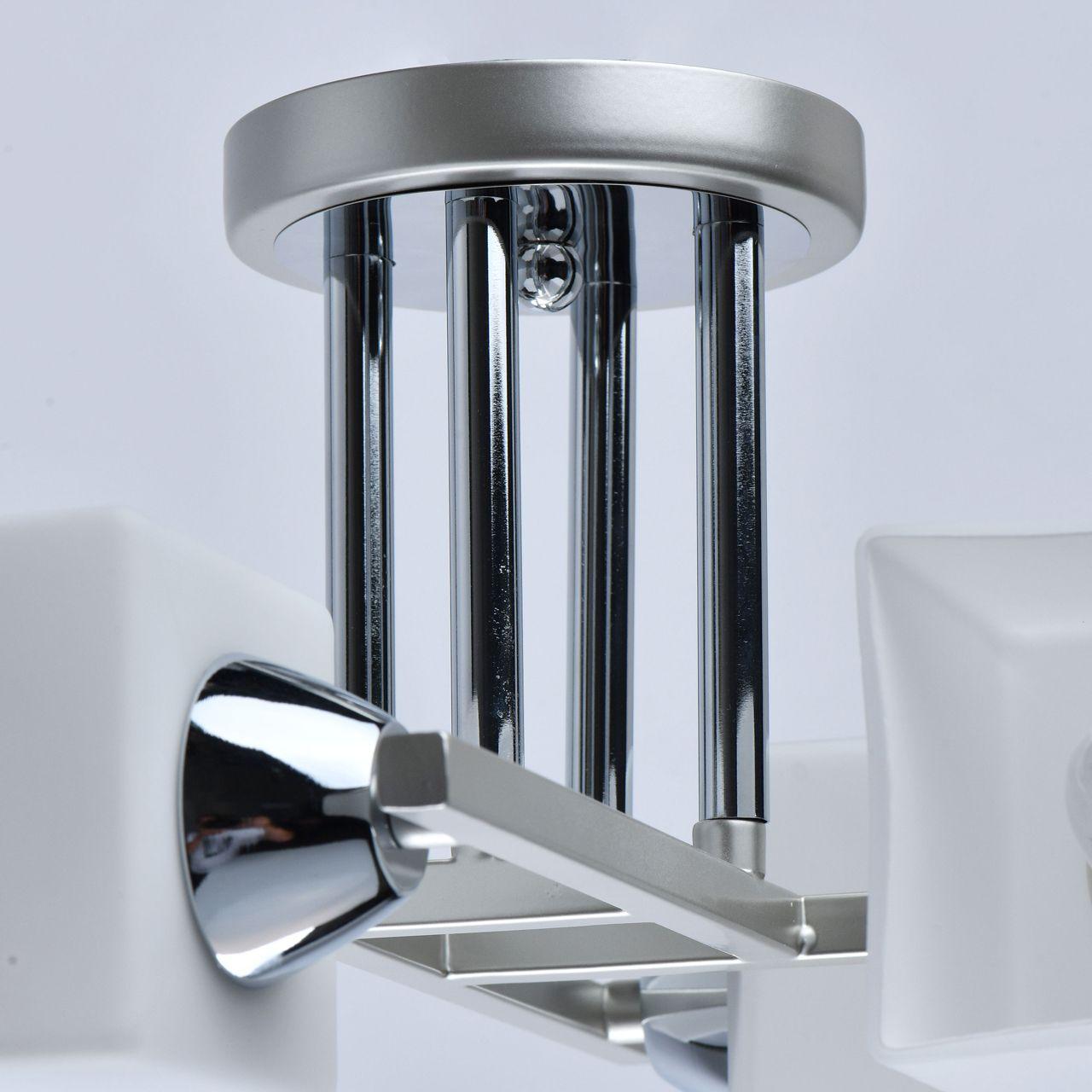 Потолочная люстра De Markt City Тетро 673015204 DE MARKT ТЕТРО 328386 Белый;серебро  - Вид №1