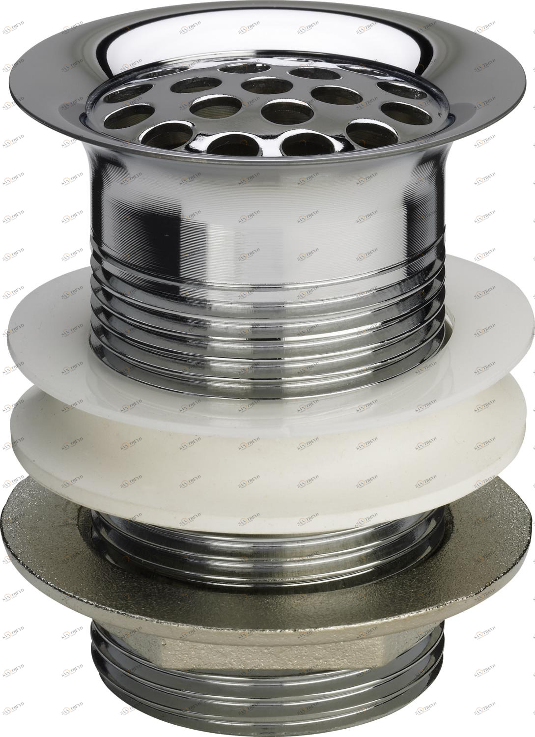 Канализационная арматура  Сифоны для умывальников и биде  Сифоны и выпуски для умывальников  Универсальные и донные клапаны VIEGA 112 936 Модель 5216.1 Santreyd 