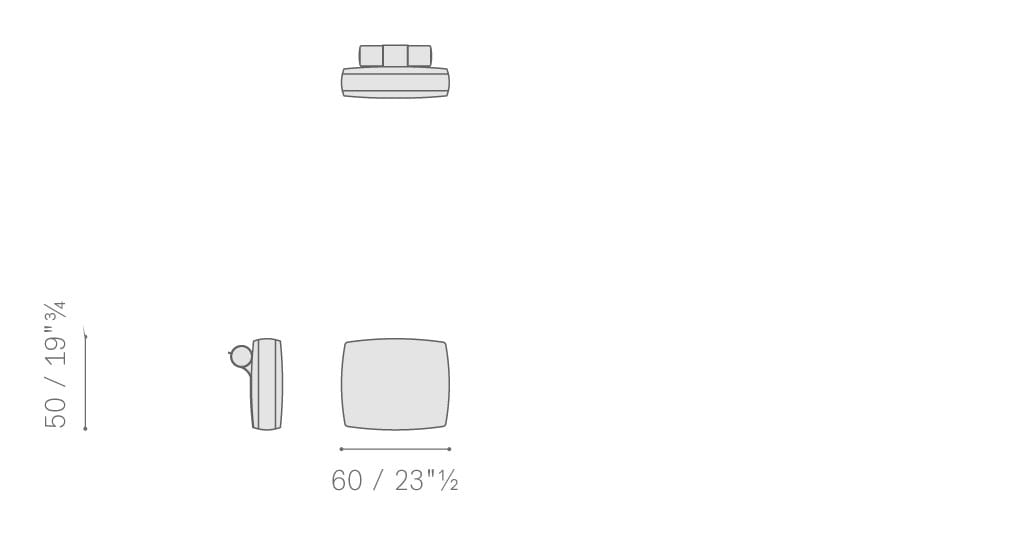 Ткань съемный садовый диван Poltrona Frau Boundless Living Outdoor Collections ARCH-00134649 - Вид №41