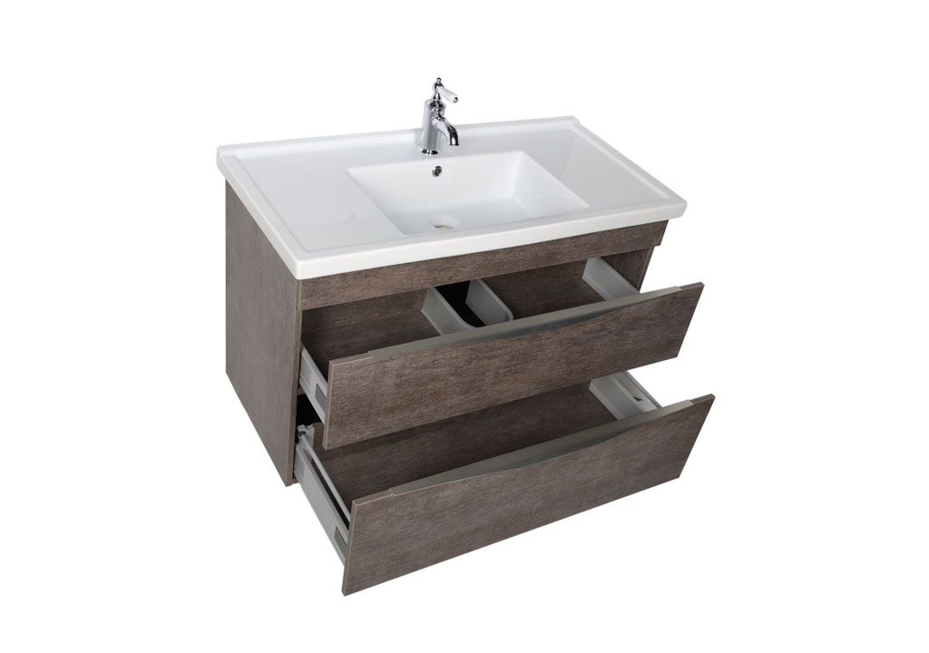 Тумба с раковиной Aquanet Эвора 100 дуб антик 0018300300182325 - Вид №5