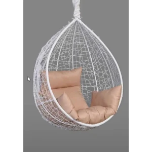 91930849 Кресло подвесное Laura outdoor 1-но местное до 130 кг белый и бежевый STLM-1518446
