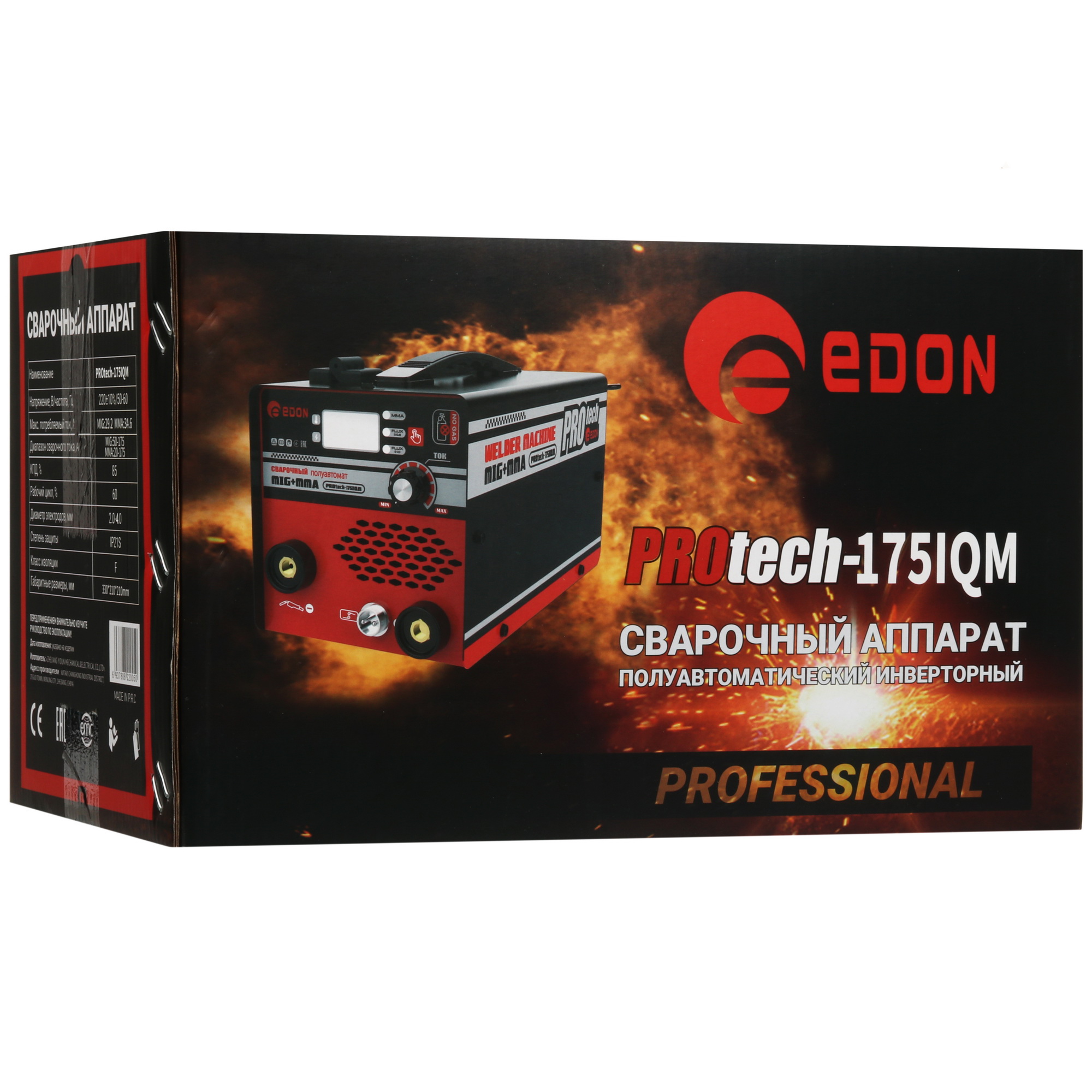 Сварочный аппарат Edon PROtech-175IQM 5625351 STDN-0148565 - Вид №12
