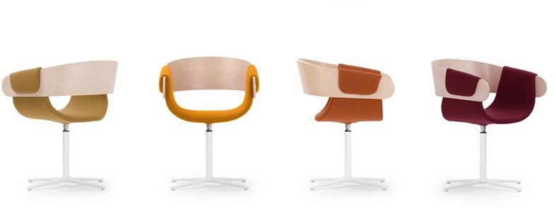 True Design Кресло вращающееся на 4 спицы с подлокотниками Kay Ka 1008 - Вид №8