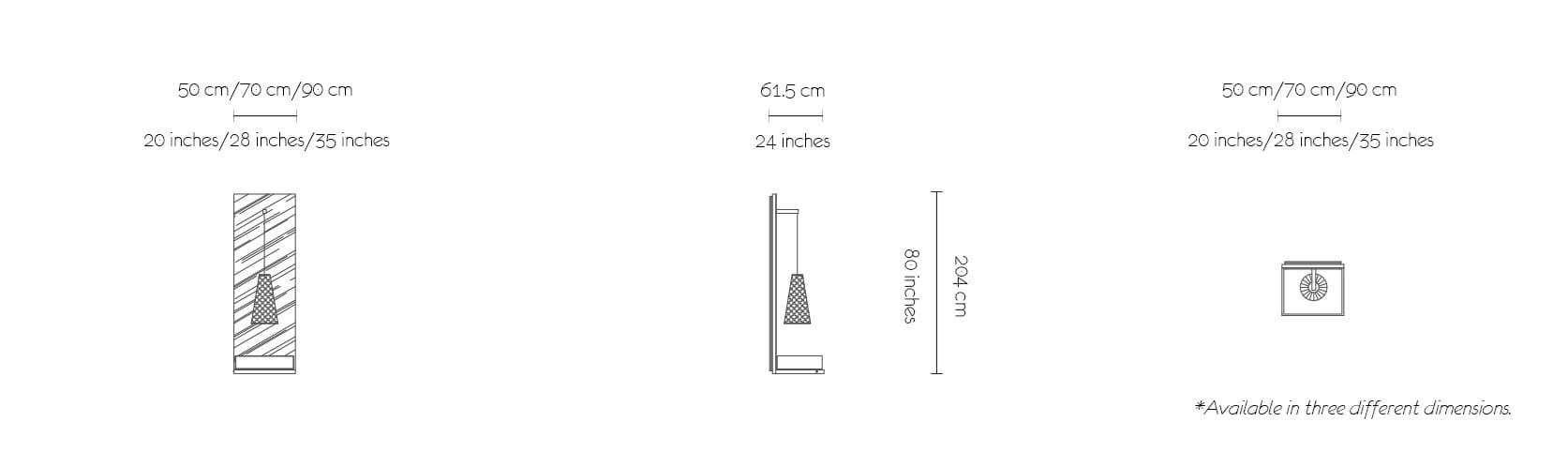 Прямоугольная подвесная тумбочка из дуба с освещением MORADA ARCH-00043231 - Вид №3