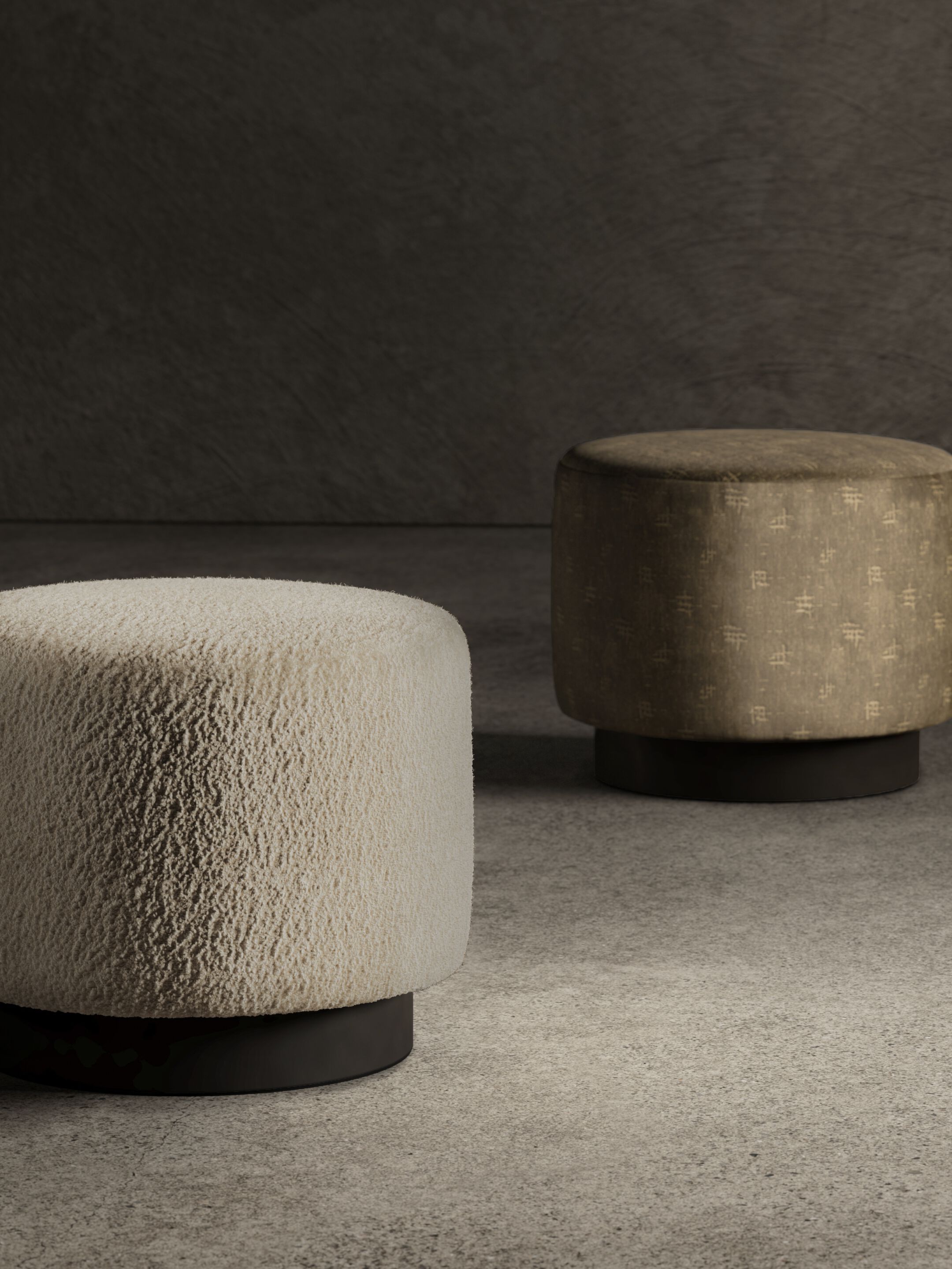 Круглый пуф из ткани GIOPAGANI DIG IT ARCH-00113961