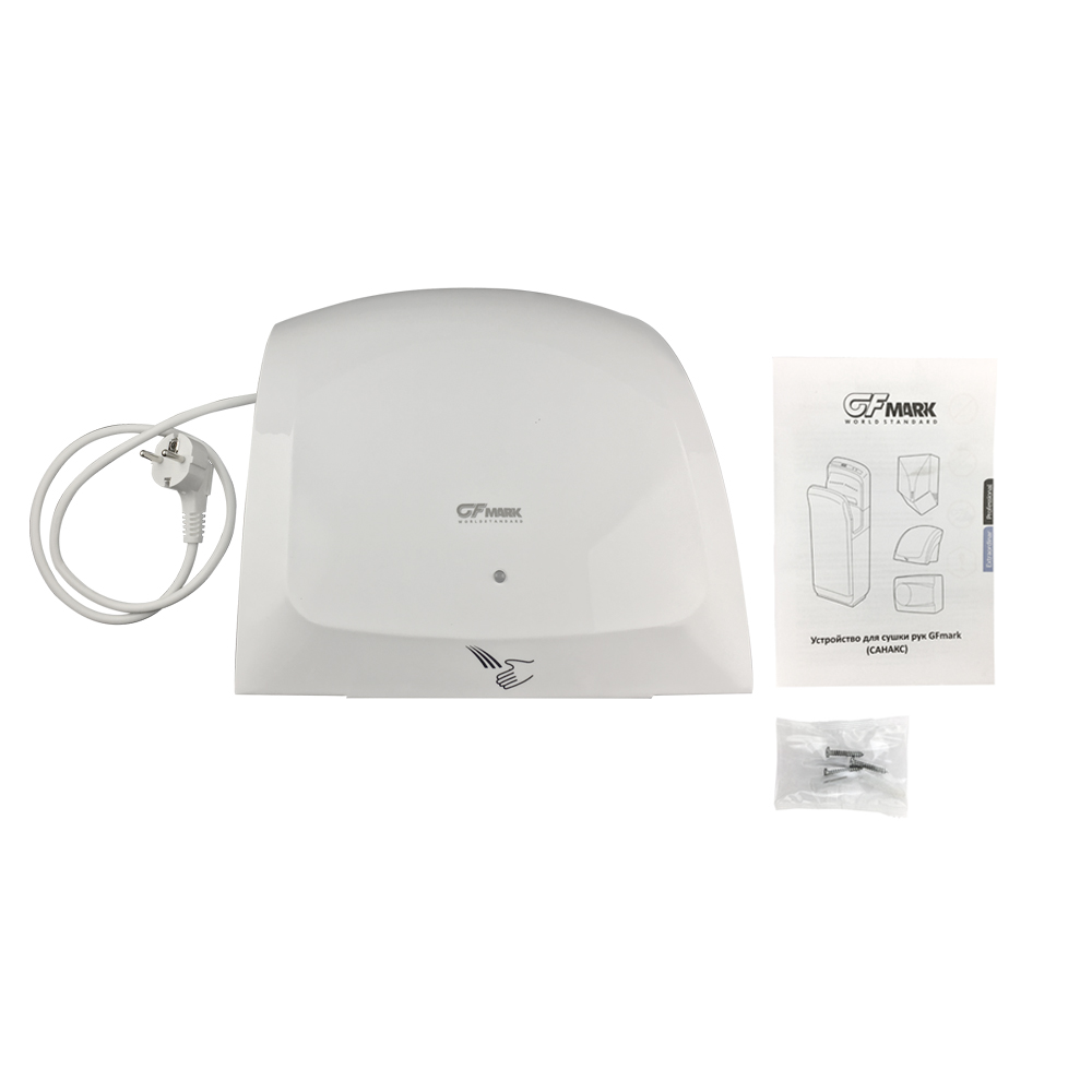 GFmark - Сушилка для рук, цвет белый, с подсветкой, КЛАССИКА, 1800W, код: 6900  - Вид №5