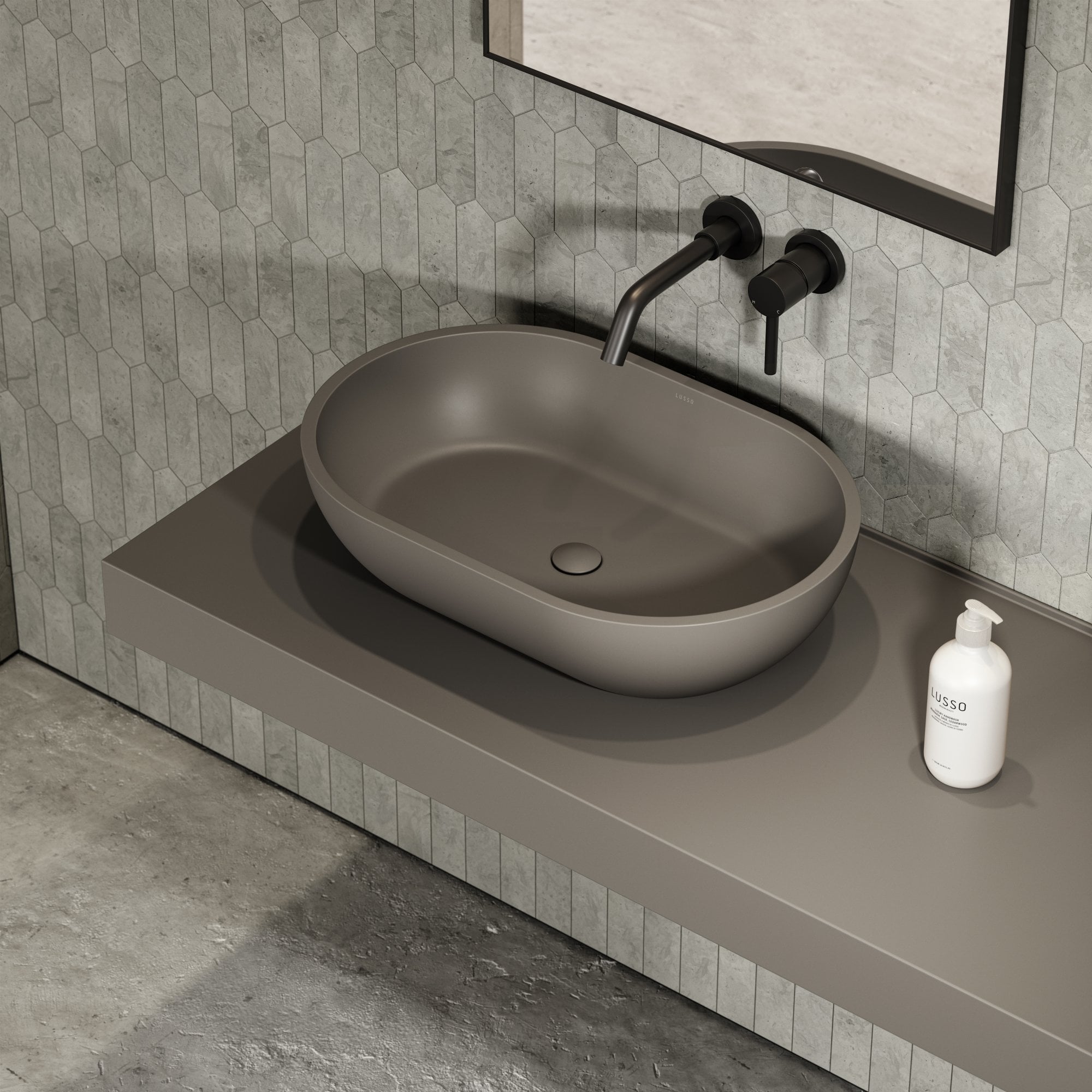 Овальная столешница из смолы LUSSO Picasso ARCH-00003673 - Вид №8